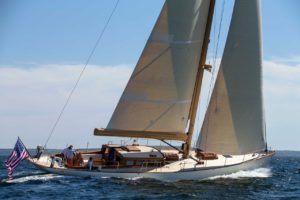 Spirit of Tradition Sailing Vessel Anna, designed by Stephens Waring Yacht Design, in Maine.