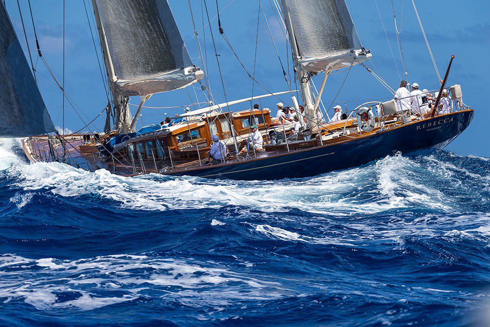 Efficient foils, a fuel tank in the keel, carbon boom, bring performance and ease of use to this mahogany cruiser
